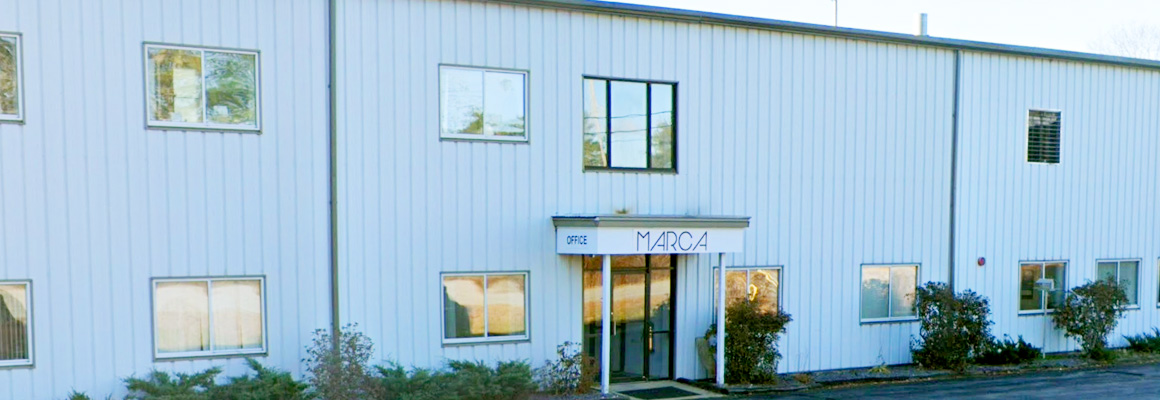 Front of the Marca Coatings Technologies main building in Gorham, Maine.